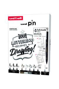 UNI BALL KIT INICIACION PARA CALIGRAFIA Y LETTERING +3 TUTORIALES