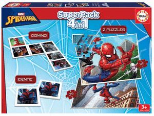 EDUCA SUPERPACK SPIDERMAN 4 EN 1 PUZZLE / DOMINO