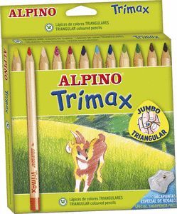 ALPINO LAPICES COLORES TRIMAX 12 COLORES