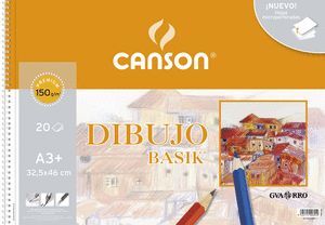 CANSON GUARRO BLOCK DIBUJO BASIK A3+ 20HJS 