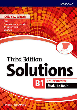022 SOLUTIONS PREINTERMEDIATE STUDENTS BOOK 3RD EDITION