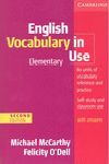010 ENGLISH VOCABULARY IN USE ELEMENTARY WITH ANSWERS - 2ª EDICI