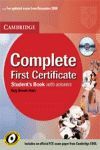 COMPLETE FIRST CERTIFICATE. STUDENT`S BOOK WITH ANSWER +CD