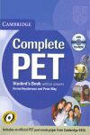 010 COMPLETE PET STUDENT'S BOOK + CD ROM WITHOUT ANSWERS
