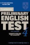 CAMBRIDGE PRELIMINARY ENGLISH TEST 4 - WITH ANSWERS+2 AUDIO CDS