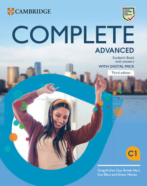 023 COMPLETE ADVANCED THIRD EDITION. STUDENT'S BOOK WITH ANSWERS WITH DIGITAL PACK