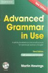 013 ADVANCED GRAMMAR IN USE. WITH ANSWERS AND CD-ROM: A SELF-STUDY