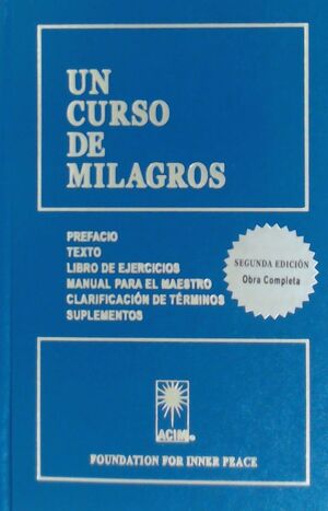 UN CURSO DE MILAGROS (CARTONE) -2ª EDICION, OBRA COMPLETA