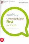 012 CAMBRIDGE ENGLISH FIRST FOR SCHOOLS -TEACHER SUPPORT