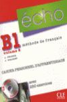011 B1 ECHO 2 CAHIER PERSONNEL -METHODE DE FRANCAIS (+CD-AUDIO)