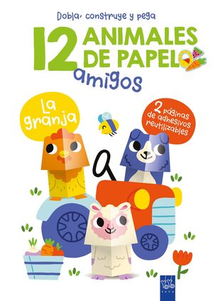 LA GRANJA. 12 ANIMALES DE PAPEL