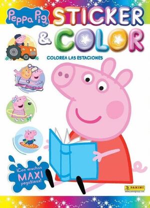 PEPPA PIG COLOREA LAS ESTACIONES -STICKER & COLOR