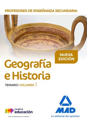 018 T1 GEOGRAFIA E HISTORIA. PROFESORES DE ENSEÑANZA SECUNDARIA