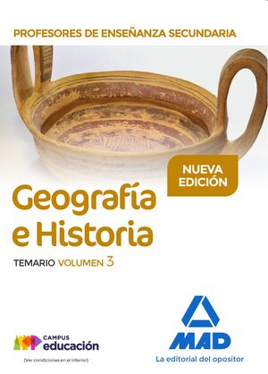 018 T3 GEOGRAFIA E HISTORIA PROFESORES ENSEÑANZA SECUNDARIA