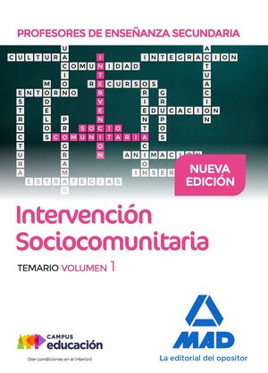 017 T1 INTERVENCION SOCIOCOMUNITARIA PROFESORES DE ENSEÑANZA SECUNDARIA