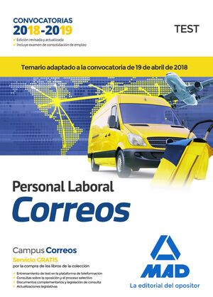018 TEST PERSONAL LABORAL DE CORREOS