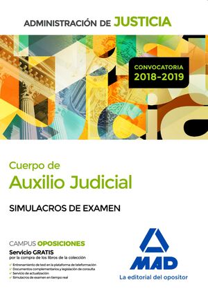 018 SIM CUERPO DE AUXILIO JUDICIAL DE LA ADMINISTRACIÓN DE JUSTICIA