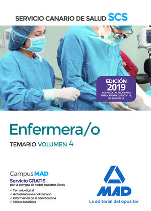019 T4 ENFERMERA/O SERVICIO CANARIO DE SALUD