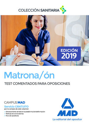 019 TEST COMENTADOS MATRONA/ON PARA OPOSICIONES