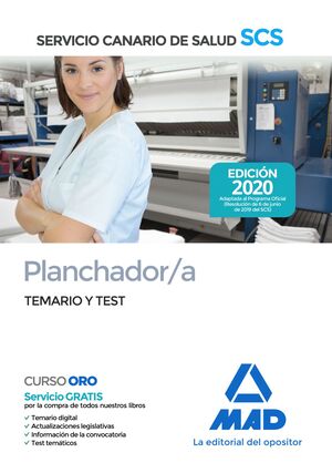 020 TEM/TEST PLANCHADOR / A SERVICIO CANARIO SALUD -TEMARIO Y TEST