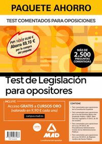 020 4VOLS TEST DE LEGISLACION PARA OPOSITORES PAQUETE AHORRO