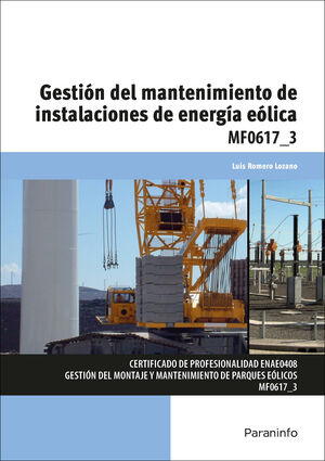 MF0617-3 GESTION DEL MANTENIMIENTO DE INSTALACIONES DE ENERGIA EOLICA