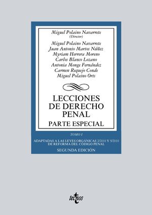 019 T1 LECCIONES DE DERECHO PENAL: PARTE ESPECIAL 2ºEDICION