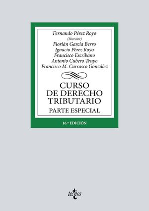 022 CURSO DE DERECHO TRIBUTARIO.  PARTE ESPECIAL