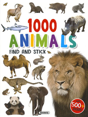 1000 ANIMALS FIND AND STICK REF.7537-01