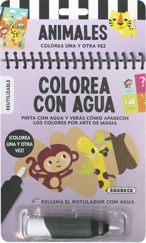 ANIMALES -COLOREA CON AGUA REF.6081-4