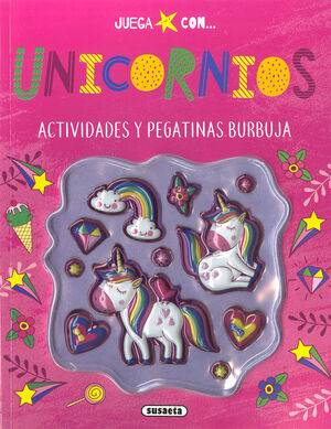 UNICORNIOS. ACTIVIDADES Y PEGATINAS BURBUJA REF.3586-3