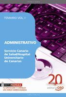 010 T1 ADMINISTRATIVO SERVICIO CANARIO DE SALUD/HOSPITAL ....