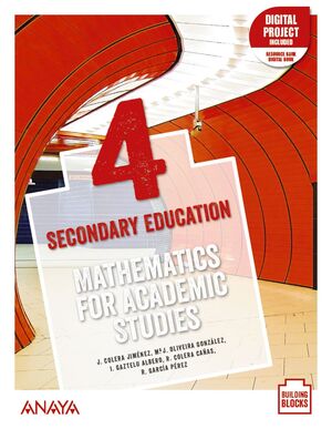 021 4ESO MATHEMATICS FOR ACADEMIC STUDIES STUDENT'S BOOK