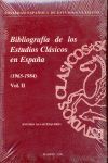 *** T/I-II-III BIBLIOGRAFIA ESTUDIOS CLASICOS EN ESPAÑA (1965-1984)