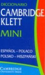 05 -DICCIONARIO CAMBRIDGE KLETT MINI ESPAÑOL/ POLACO POLSKO/ ESP.