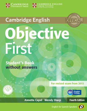 014 OBJECTIVE FIRST SB WITHOUT ANSWERS+CD AUDIO