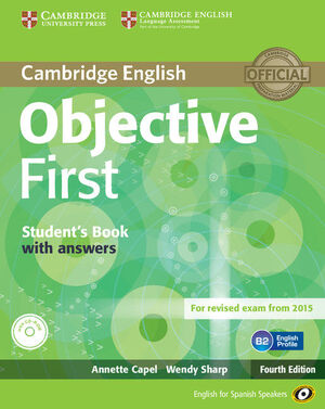 014 OBJECTIVE FIRST SB WITH ANSWERS AND 100 WRITING +CD