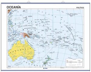 MAPA MURAL OCEANIA FISICO / POLITICO C407