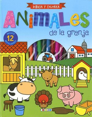 ANIMALES DE LA GRANJA ( DIBUJA Y COLOREA)REF 5008-02