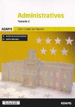 TEMARIO 2 ADMINISTRATIVOS COMUNIDAD DE MADRID