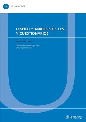 DISEÃ?Â?O Y ANALISIS DE TEST Y CUESTIONARIOS