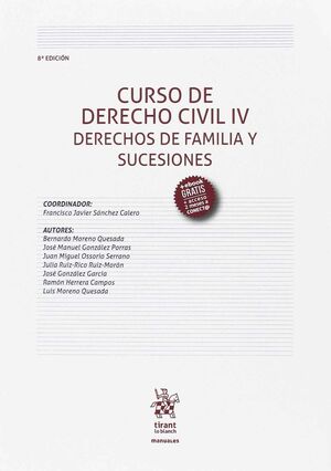 017 T4 CURSO DERECHO CIVIL: DERECHO DE FAMILIA Y SUCESIONES 8ªEDICION