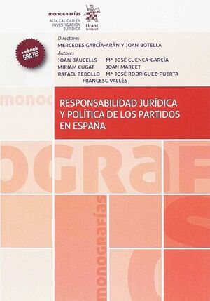 RESPONSABILIDAD JURIDICA Y POLITICA DE LOS PARTIDOS EN ESPAÑA