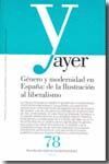 AYER N78 -REVISTA GENERO Y MODERNIDAD EN ESPAÑA:DE LA ILUSTRACION