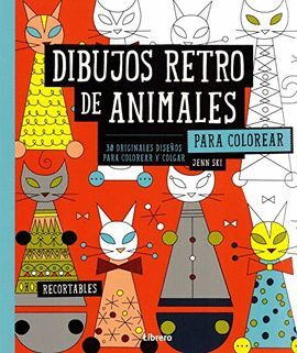 DIBUJOS RETRO DE ANIMALES PARA COLOREAR