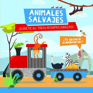 ANIMALES SALVAJES. LIBRO + TREN-ROMPECABEZAS