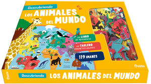 DESCUBRIENDO LOS ANIMALES DEL MUNDO TABLERO + IMANES